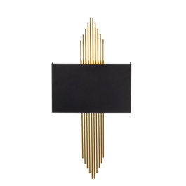 Opviq Lámpara de pared moderna Negro y Oro